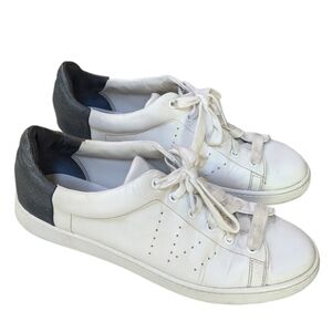 Vince Leather Mixed Media Low Top Sneakers Shoes